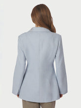Indlæs billede til gallerivisning NEO NOIR Bowie Herringbone Blazer Light Blue
