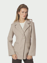 Indlæs billede til gallerivisning NEO NOIR Bowie Herringbone S Blazer Sand
