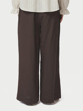 Indlæs billede til gallerivisning NEO NOIR Heifa Linen Pants Dark Brown
