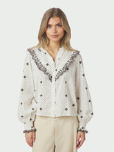 Indlæs billede til gallerivisning NEO NOIR Degas Dot Blouse Off White
