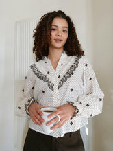 Indlæs billede til gallerivisning NEO NOIR Degas Dot Blouse Off White
