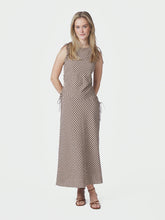 Indlæs billede til gallerivisning NEO NOIR Saxton Check Dress Brown
