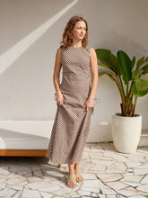 Indlæs billede til gallerivisning NEO NOIR Saxton Check Dress Brown
