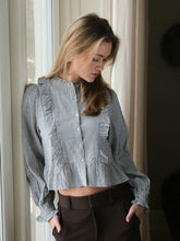 Indlæs billede til gallerivisning NEO NOIR Petrine Stripe Blouse Blue
