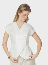 Indlæs billede til gallerivisning NEO NOIR Fidi Poplin Top Hvid
