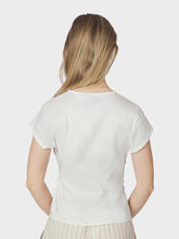 Indlæs billede til gallerivisning NEO NOIR Fidi Poplin Top Hvid
