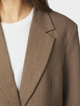 Indlæs billede til gallerivisning NEO NOIR Gaby Pinstripe Blazer Taupe

