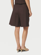Indlæs billede til gallerivisning NEO NOIR Nika Linen Shorts Dark Brown
