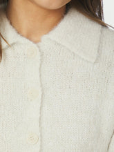 Indlæs billede til gallerivisning NEO NOIR Ramera Fluffy Knit Cardigan Off White
