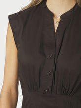 Indlæs billede til gallerivisning NEO NOIR Irene Poplin Dress Chocolate
