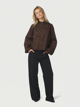 Indlæs billede til gallerivisning NEO NOIR Tirsa Faux Suede Jacket Dark Brown
