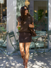 Indlæs billede til gallerivisning NEO NOIR Jona Knit Top Brown
