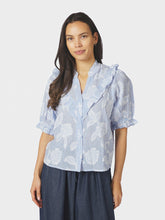 Indlæs billede til gallerivisning NEO NOIR Manet Jacquard Blouse Light Blue
