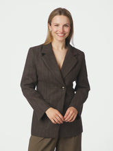 Indlæs billede til gallerivisning NEO NOIR Bowie Stripe Blazer Brown
