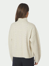 Indlæs billede til gallerivisning NEO NOIR Anda Cable Knit Blouse Ivory
