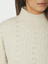 Indlæs billede til gallerivisning NEO NOIR Anda Cable Knit Blouse Ivory
