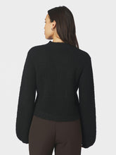 Indlæs billede til gallerivisning NEO NOIR Gio Fluffy Knit Cardigan Sort
