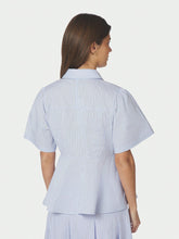 Indlæs billede til gallerivisning NEO NOIR Janelle Stripe Shirt Blue/Brown
