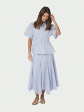 Indlæs billede til gallerivisning NEO NOIR Janelle Stripe Shirt Blue/Brown

