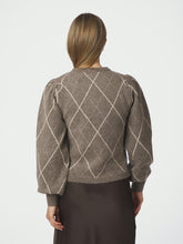 Indlæs billede til gallerivisning NEO NOIR Koteas Check Knit Cardigan Taupe

