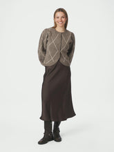 Indlæs billede til gallerivisning NEO NOIR Koteas Check Knit Cardigan Taupe
