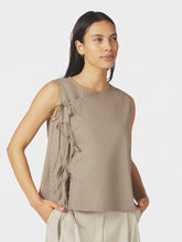 Indlæs billede til gallerivisning NEO NOIE Lasa C Poplin Top Taupe
