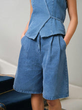 Indlæs billede til gallerivisning NEO NOIR Rosel Denim Shorts Blue

