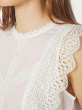 Indlæs billede til gallerivisning NEO NOIR Samia Lace Top Hvid
