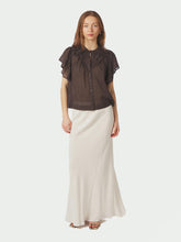 Indlæs billede til gallerivisning NEO NOIR Vinsa Voile Top Dark Brown
