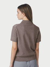 Indlæs billede til gallerivisning NEO NOIR Gia Check Knit Dark Taupe
