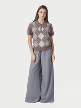 Indlæs billede til gallerivisning NEO NOIR Gia Check Knit Dark Taupe
