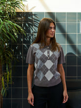Indlæs billede til gallerivisning NEO NOIR Gia Check Knit Dark Taupe
