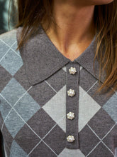 Indlæs billede til gallerivisning NEO NOIR Gia Check Knit Dark Taupe
