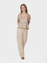 Indlæs billede til gallerivisning NEO NOIR Torana Flower Blouse Flower Peach
