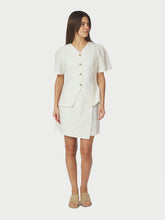 Indlæs billede til gallerivisning NEO NOIR Petrani Summer Stripe Skirt Taupe Stripe
