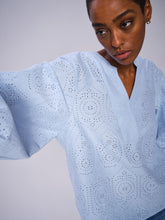 Indlæs billede til gallerivisning MOS MOSH Yen Sina Lace Blouse Skyway
