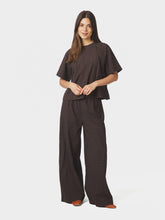 Indlæs billede til gallerivisning NEO NOIR Emmey Emb Pants Dark Brown

