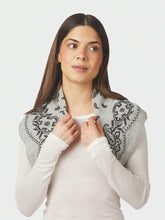Indlæs billede til gallerivisning NEO NOIR Adelina Paisley Knit Scarf Grey Melange
