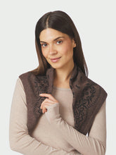 Indlæs billede til gallerivisning NEO NOIR Adelina Paisley Knit Scarf Brown Melange
