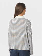 Indlæs billede til gallerivisning NEO NOIR Lirenne Stripe Polo Blouse Light Blue
