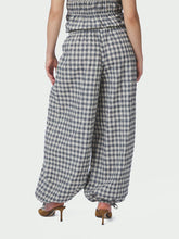 Indlæs billede til gallerivisning NEO NOIR Roxane Ballon Check Pants Black
