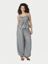 Indlæs billede til gallerivisning NEO NOIR Roxane Ballon Check Pants Black
