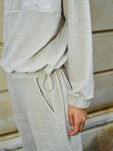 Indlæs billede til gallerivisning MOS MOSH Ello Zip Sweatshirt Feather Gray
