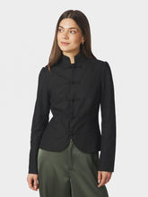Indlæs billede til gallerivisning NEO NOIR Ardena Linen Blazer Black
