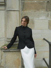 Indlæs billede til gallerivisning NEO NOIR Ardena Linen Blazer Black
