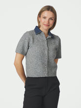 Indlæs billede til gallerivisning NEO NOIR Amoria Knit Cardigan Grey Melange
