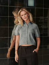 Indlæs billede til gallerivisning NEO NOIR Amoria Knit Cardigan Grey Melange
