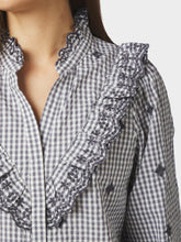 Indlæs billede til gallerivisning NEO NOIR Degas Check Blouse Grey
