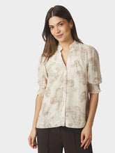 Indlæs billede til gallerivisning NEO NOIR Diana Faded Paisley Blouse Sand
