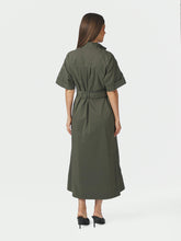 Indlæs billede til gallerivisning NEO NOIR Cina Poplin Dress Army
